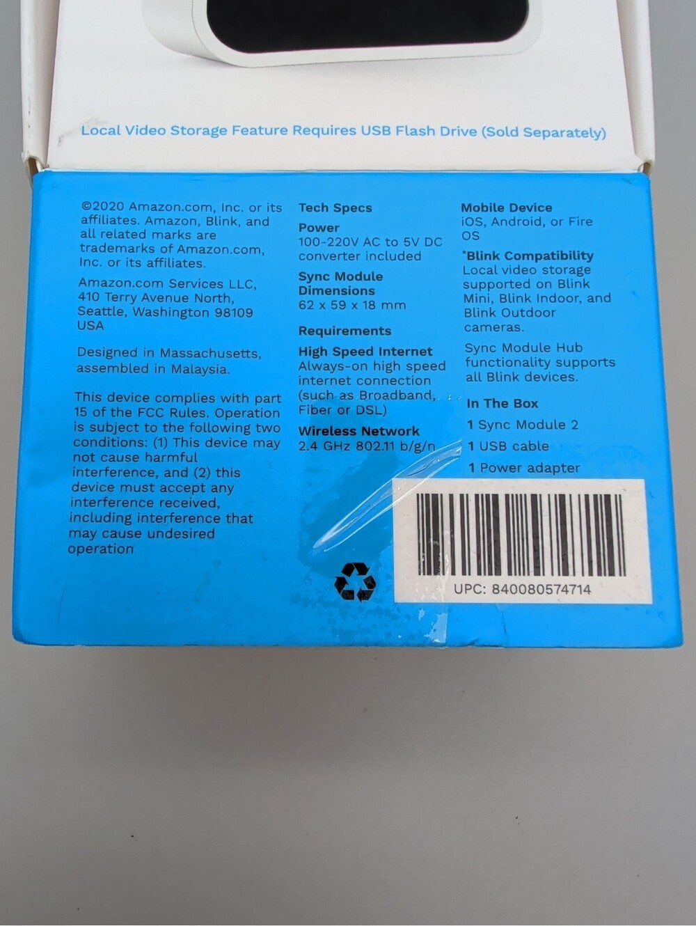 Blink Sync Module 2 Local Video Storage Hub Add-On Accessory - Picture 5 of 8